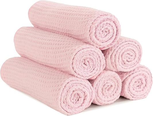S&T INC. Microfiber Gym Towels, Yoga Towel for Home and Gym Bag, 16 Inch x 27 Inch, 6 Pack-FlexoryFit