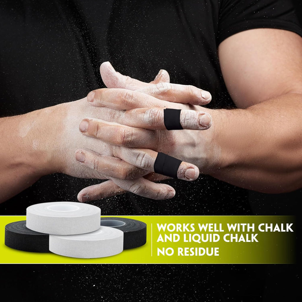 EAGLES Finger Tape | Residue Free Skin Friendly Strong Athletic Sports Tape | 0.5” x 45 Ft for BJJ Jiu Jitsu Grappling MMA Hand Knob Tape Rock Climbing Weight Training Wrestling Volleyball Black