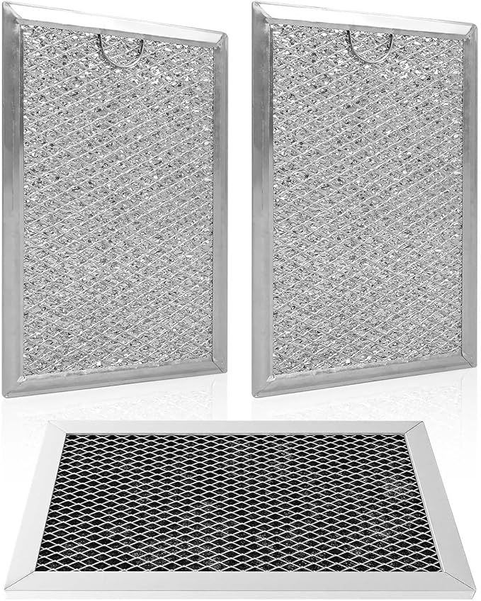 Microwave Charcoal and Grease Filter Fit for GE JVM6175EK5ES JVM6172SK5SS JVM6175SK5SS JVM6175YK5FS