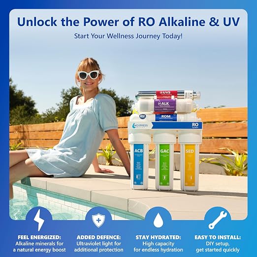Express Water ROALKUV10MBN 11-Stage Alkaline Under Sink Reverse Osmosis Water - Image 2