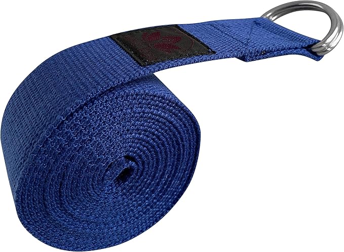 Clever Yoga - 8 ft Yoga Strap for Exercise & Physical Therapy, Leg Stretching Strap Yoga Accessories & Stretching Equipment, Leg Stretcher for Women & Men, Home Workout Essentials-FlexoryFit