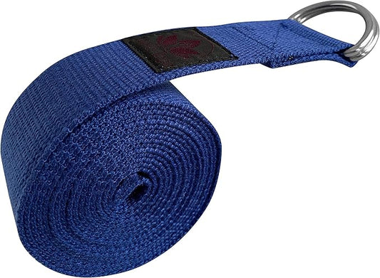 Clever Yoga - 8 ft Yoga Strap for Exercise & Physical Therapy, Leg Stretching Strap Yoga Accessories & Stretching Equipment, Leg Stretcher for Women & Men, Home Workout Essentials-FlexoryFit