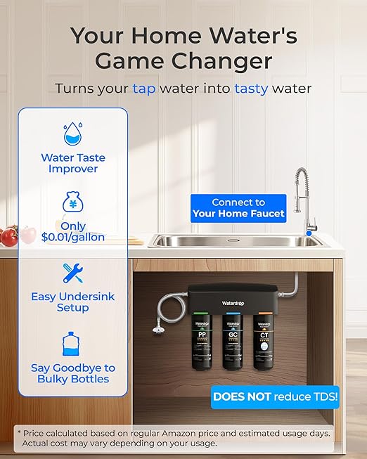 Waterdrop TSA 8 Layer Under Sink Water Filter System, Under Sink Water - Image 3