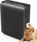 AROEVE Air Purifiers for Bedroom Home Large Room Up to 1504 Ft², 5 Layer Filter for Smoke Pollen Allergies Pet Dander Odor, Air Quality Monitor, Sleep Mode, Timer for Office, Dorm, Kitchen, MK07 Black
