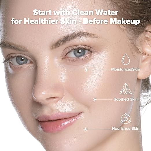 [6 Months Set] Water Filter for Sink Faucet and Replacement Set, Sink Water Filter, Vitamin C Gel, NSF Certified - Removes Impurities, Chlorine and Rust - Skin Hydration, Made in Korea Olive Green