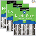 Nordic Pure 20x20x2 Pleated Air Filters MERV 13 Plus Carbon 3 Pack by NordicPure