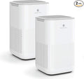 Medify MA-15 Air Purifier with True HEPA H13 Filter | 585 ft² Coverage in 1hr for Allergens, Smoke, Wildfires, Dust, Odors, Pollen, Pet Dander | Removal to 0.1 Microns | White, 2-Pack