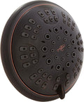 6 Function Adjustable Luxury Shower Head - High Pressure Boosting, Wall Mount, Bathroom Showerhead For Low Flow Showers, 2.5 GPM - Oil-Rubbed Bronze