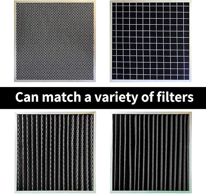 Cut-to-Fit Activated Carbon Filter Sheet Charcoal Air Vent Filters Pad Black Range Hood AC Replacement Fabric Filter 1 Pack 16" x 48" x 0.2"