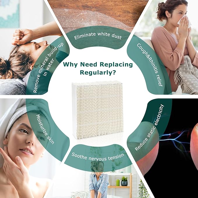 TOMOON 1043 Super Wick Humidifier Filter - Replacement for Essick Air Aircare 831000 EP9500 EP9800 836000HB and Spacesaver 800 8000 Series humidifier