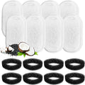 16 Pcs Cat Water Fountain Filters, Cat Fountain Filter Replacement for 108oz/3.2L & 67oz/2L Stainless Steel Dog Water Fountain Automatic Pet Fountains, 3 Filtration System (8 Filters & 8 Sponges)