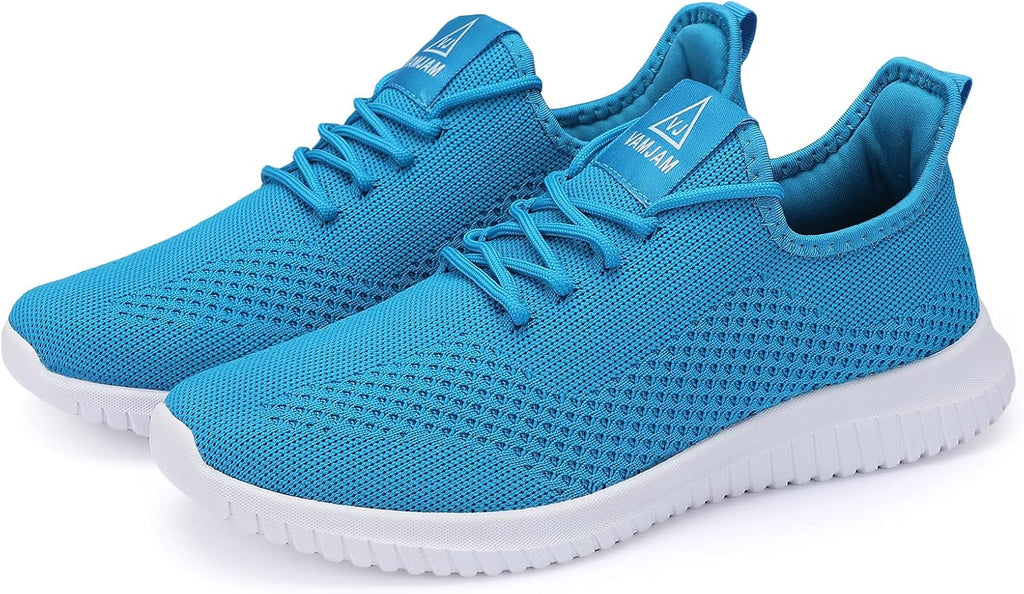 VAMJAM Men's Running Shoes Ultra Lightweight Breathable Walking Shoes Non Slip Athletic Fashion Sneakers Mesh Workout Casual Sports Shoes