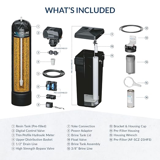 Aquasure Harmony Series 50, 000 Grains Whole House Water Softener - Image 8