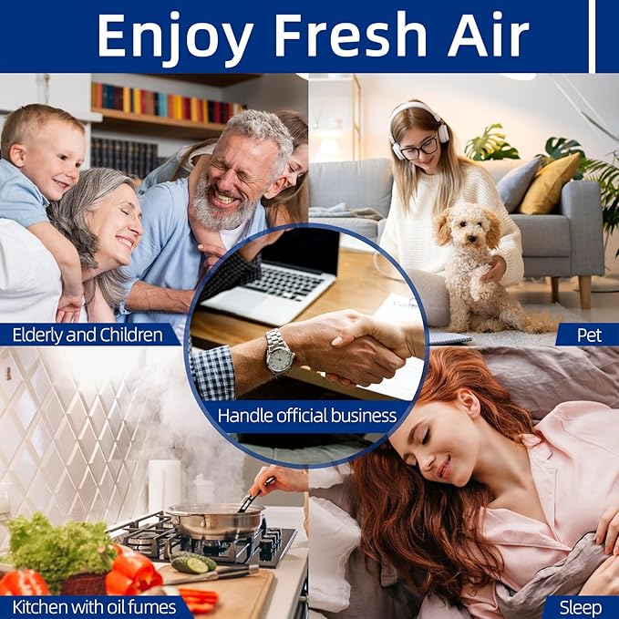 ProHEPA 9000 Replacement Filters Compatible with VEVA ProHEPA 9000 Air Purifier - 2 Pack Premium Air Filters + 8 Pack Activated Carbon Pre-Filters