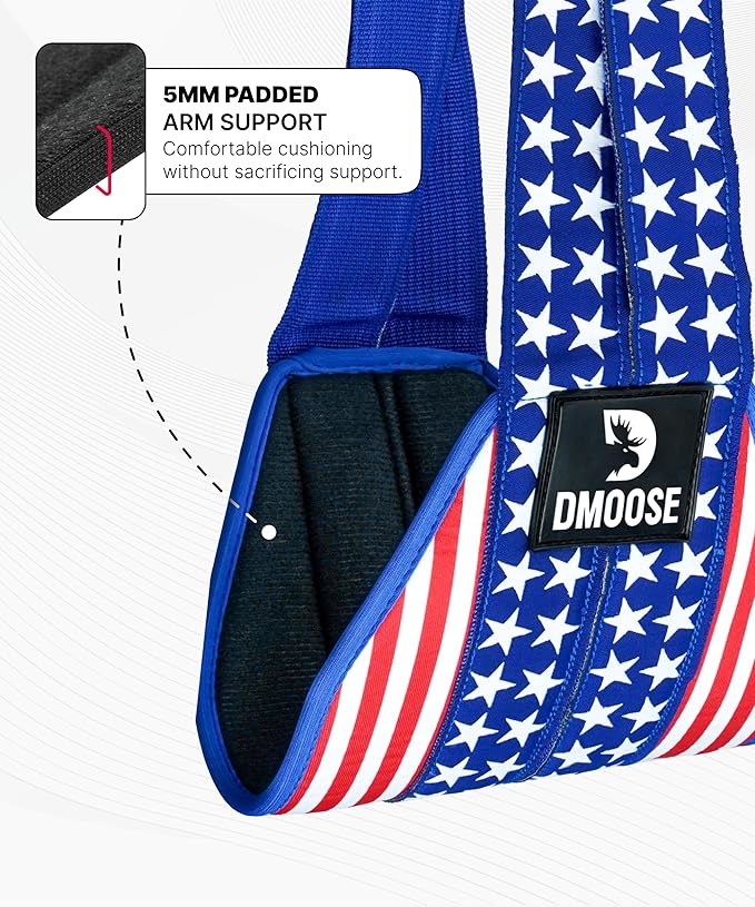 DMoose Fitness Hanging Ab Straps for Pull Up Bar & Core Strength Training - Soft Padded Exercise Straps for Ab Swing & Leg Raises, Hang Bar Strap with 2 Steel Carabiners - Abs Equipment for Home & Gym-FlexoryFit