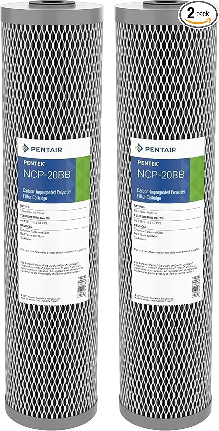 Pentair Pentek NCP-20BB Big Blue Carbon Water Filter, Whole House Non-Cellulose by PENTAIRPENTEK