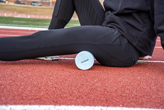 11.8 Inch Medium Density Foam Massage Roller - Light Blue Trigger Point Massage Roller for Deep Tissue Excercise, Massage and Recovery by GolgiStim-FlexoryFit