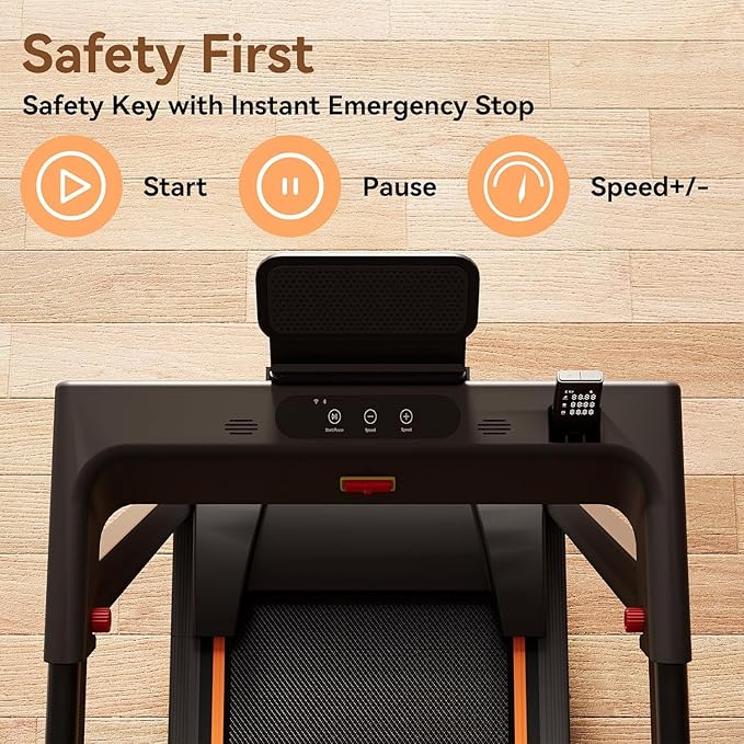 Treadmills for Home, 4-in-1 Foldable Treadmill with Incline, 300 LBS Capacity Running Treadmills for Home Small Spaces with Handles, 3.0 HP Folding Treadmill with Smart APP-FlexoryFit