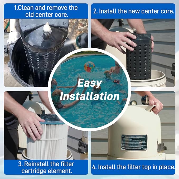 59053600 Center Core Fit for Clean and Clear Pool Filter 75 sq. ft. Pool and Spa Cartridge Filter