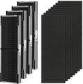 APPLIANCEMATES FLT4825 Filter B Smoke Clear HEPA Replacement for Germ Guardian AC4825 AC4300 AC4800 AC4900 AC4850,4 True HEPA Filters & 8 Activated Carbon Pre-Filters,FLT4825SM,Gray
