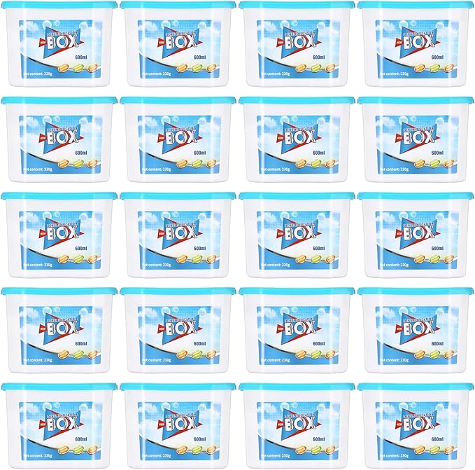 LemonRoad 20 Pack Moisture Absorbers 20 oz 600 ml Humidity Absorber Boxes Portable Compact Dehumidifier for Closet Bathroom Car Boats Kitchen Basement Odor Remover, 4.1 x 6.1 x 3.3 Inch