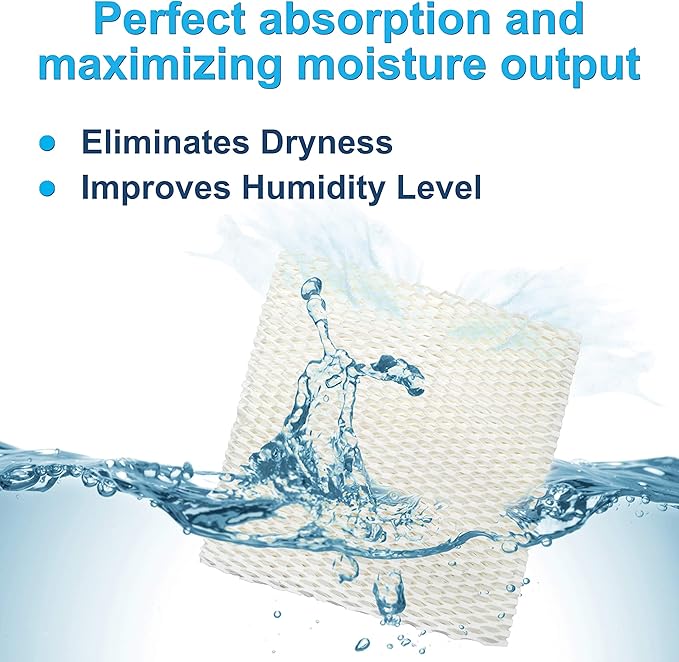 HQRP 2-Pack Humidifier Wick Filter Compatible with Kenmore 14413, 14416, 1442, 14407, 14451, 144070, 144071, 144130, 144131, 144510, 144160, 144161, 144162 Humidifier, Part 14909 14912 Replacement