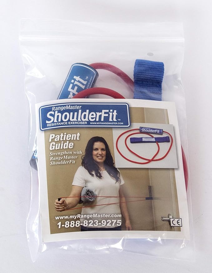 RangeMaster ShoulderFit Resistance Exerciser │ Resistance Tube Level 1│ Home Flex Cord Gym │ Shoulder Strengthening Tool │ Increase Flexibility and Mobility-FlexoryFit