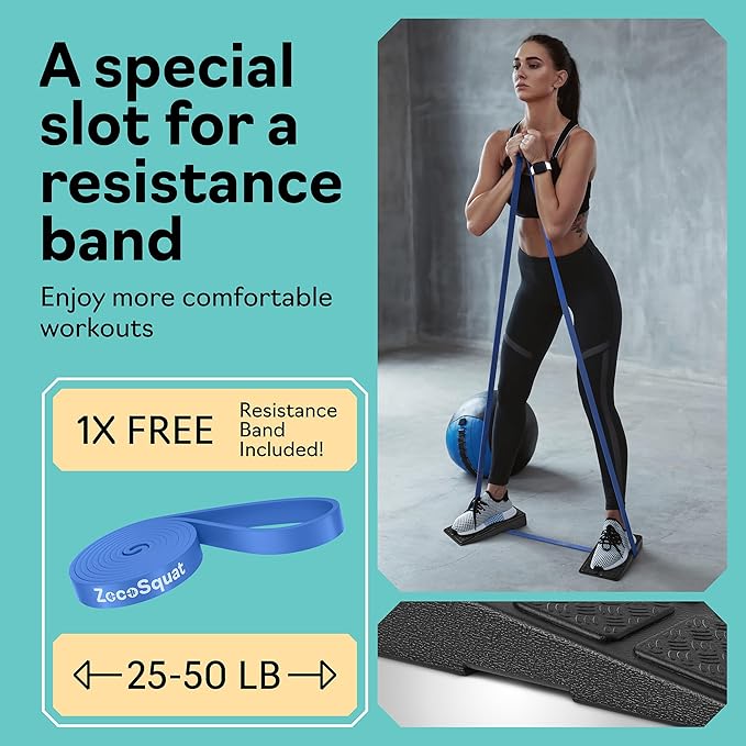 Squat Wedge - Squat Wedge Block 520 LBS Weight Capacity - Slant Board for Calf Stretching - Calf Stretcher Slant Board - yoga blocks-FlexoryFit