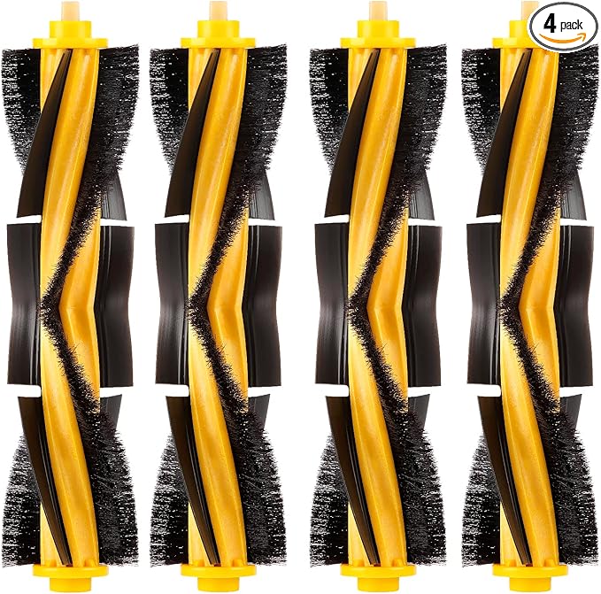 (4 Pieces) N10 Roller Brushes Main Brush Replacement Parts for Ecovacs DEEBOT OZMO N10 N10 Plus 920 950 T8 AIVI Max T9 T5 N5 N7 N8+ N8 Pro DX55 DX93 DJ65 Robot Vacuum