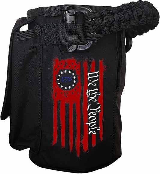 Iron InfideI Battle Bottle Sleeve - 64 oz and 32 oz Water Bottle Sleeve Only for Half Gallon 1L Steel Water Bottle | Rugged Cover with Molle for Versatile Design with Storage for Phone, Wallet & Keys-FlexoryFit