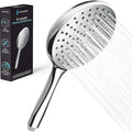 SparkPod High Pressure Handheld Shower Head - Huge 6-Inch Face - Luxury Rain Shower Design - Tool-Free 1-Min Installation - Handheld Only, No Bracket or Hose (Luxury Polished Chrome)
