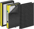 Replacement FLT4100 Filter E Compatible with Guardian AC4100 Home Air Purifiers AC4100CA / AC4150BL, 2 Pack Replacement Filter E Yellow