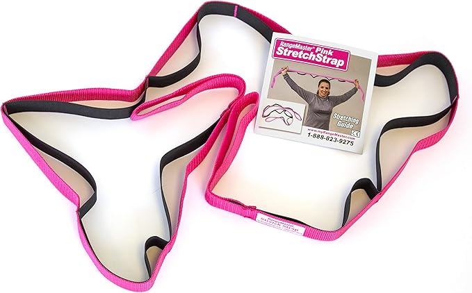 RangeMaster Stretch Strap with Exercise Guide│ Versatile Multi-Loop Strap Perfect for Yoga, Pilates, and Physical Therapy │ Portable │ Helps Improve Flexibility-FlexoryFit