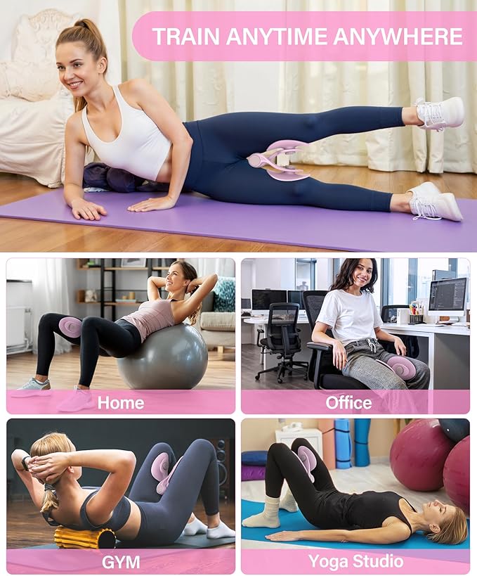 Hip Trainer Kegel Exerciser, Pelvic Floor Trainer, Kegel Trainer for Postpartum Rehabilitation, Trimmer Inner Thigh, Thigh Toner Workout-FlexoryFit