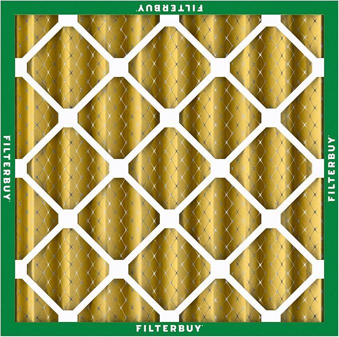 Filterbuy 24x24x4 Air Filter MERV 11 (MPR 1200) Allergen Defense Replacement (2-Pack), Electrostatic Pleated HVAC AC Furnace Filters, Made in USA (Actual Size: 23.38 x 23.38 x 3.63)