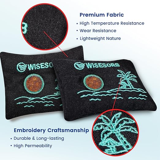 50gx6pcs Rechargeable Desiccant Packs for Storage, Color Indicating Silica Gel Packets Moisture Absorbers with Transparent Window, Reusable Dehumidifier Bags for Safe 3D Filaments Electronics