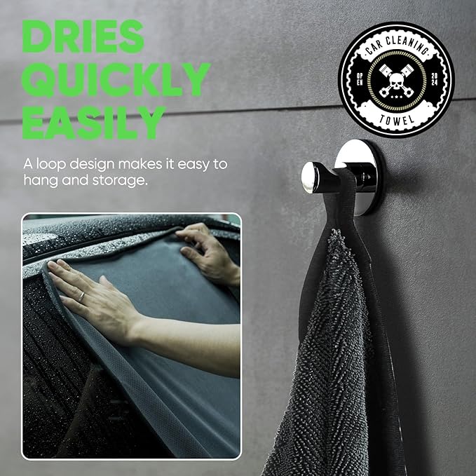KKV 2-Pack Microfiber Towels (35"x 24") Extra Large Ultra Absorbent Drying Towel for Cars and Trucks, Without Streaks, Scratches, or Water Spots-FlexoryFit