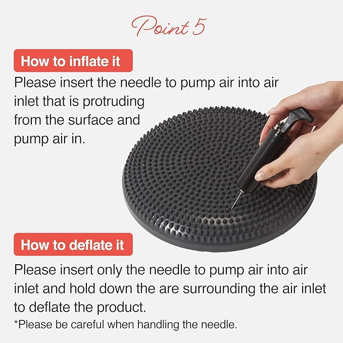 Primasole Balance disc 1 PC Comes with an air Pump Exercise Disk for Stability Workout-FlexoryFit