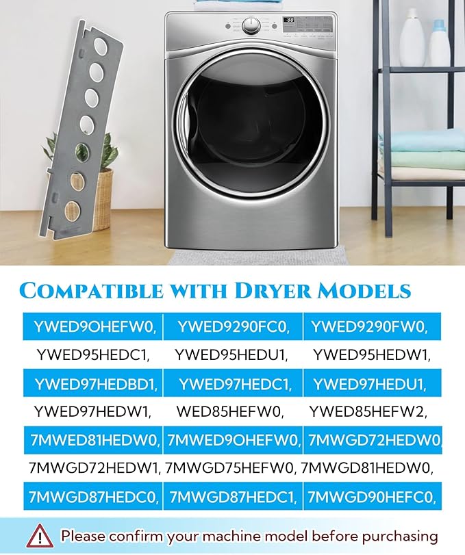 Replacement Dryer Lint Screen Door Part# W11156832(No torsion spring included) Fits For Whirlpool Maytag Dryer,BSG17BVANA0,BSG17B6ANA0,WED94HEXW1,WED95HEXL1,Replaces W10219016,WPW10219016,W10672680