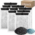 Aquarium 24 Pack Medium Filter Cartridges with Zeolite, Compatible with Whisper Filters 10i, IQ10, PF10 Power Filters