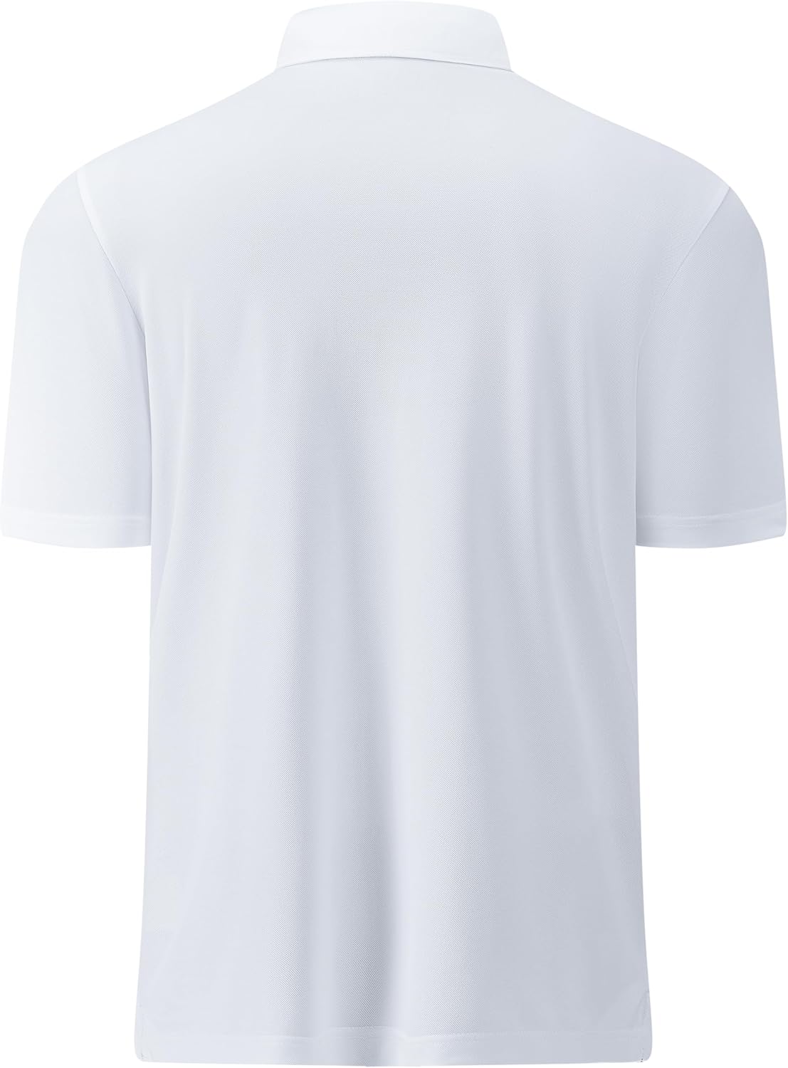 Mens Golf Shirt Short Sleeve Moisture Wicking Dry Fit Performance Solid Casual Pique Collared Golf Polo Shirts for Men