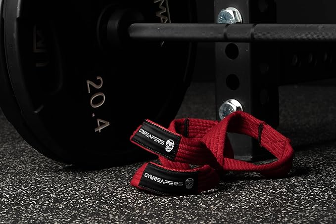 Gymreapers Figure 8 Lifting Straps For Deadlift, Powerlifting, Strongman, & Cross Training Strong Weightlifting Wrist Straps For Men, Women-FlexoryFit