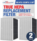 115115 2 HEPA Filter A Replacement + 8 Carbon Pre-Filters for C535, 5300, 5300-2, 5500, 5500-2, 6300, 6300-2, P300, AM90, C909, 9800 For Winix Air Purifier Filter Replacement Size 21 by LifeSupplyUSA