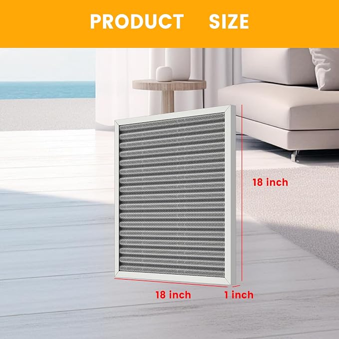18x18x1 HVAC Furnace Air Filter, Lasts a Lifetime, the Last HVAC Filter You - Image 2