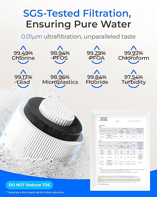 Waterdrop 10UAW-UF 0.01 μm Ultra Filtration Under Sink Water Filter System - Image 4