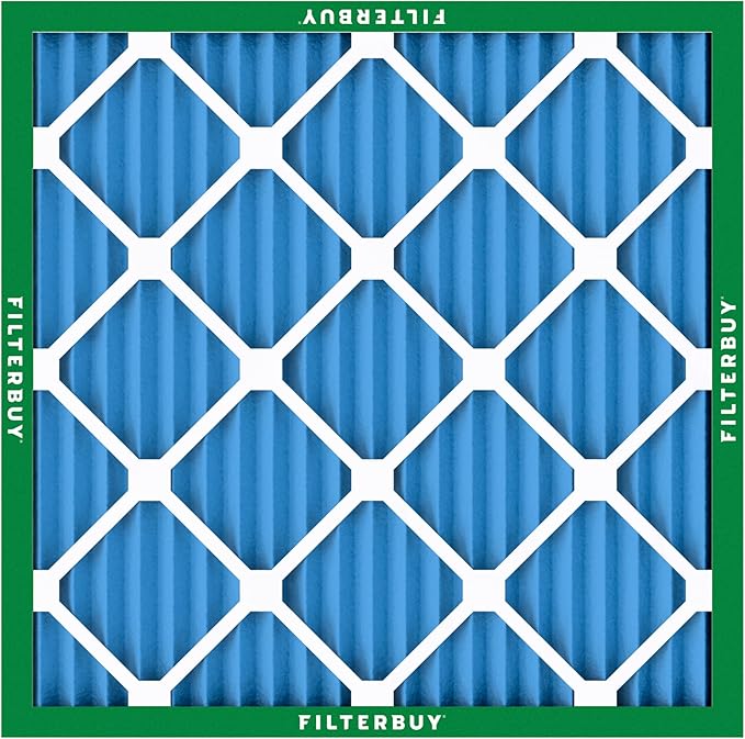 Filterbuy 10x10x1 Air Filter MERV 13 (MPR 1900) Health Defense Replacement (2-Pack), Electrostatic Pleated HVAC AC Furnace Filters, Made in USA (Actual Size: 9.50 x 9.50 x 0.75)
