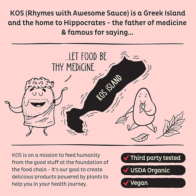 KOS Organic Plant Based Protein Powder - Strawberries & Cream - 28 Serving-FlexoryFit