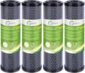 CTO10, 1 Micron 2.5" x 10" Whole House Carbon Water Filter Cartridge Replacement for Countertop Water Filter System, Dupont FXWTC, WFPFC8002,WFPFC9001, SCWH-5,WHEF-WHWC,AMZN-SCWH-5