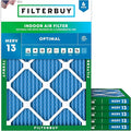 Filterbuy 24x25x1 Air Filter MERV 13 Optimal Smoke & Allergy Defense, by Filterbuy