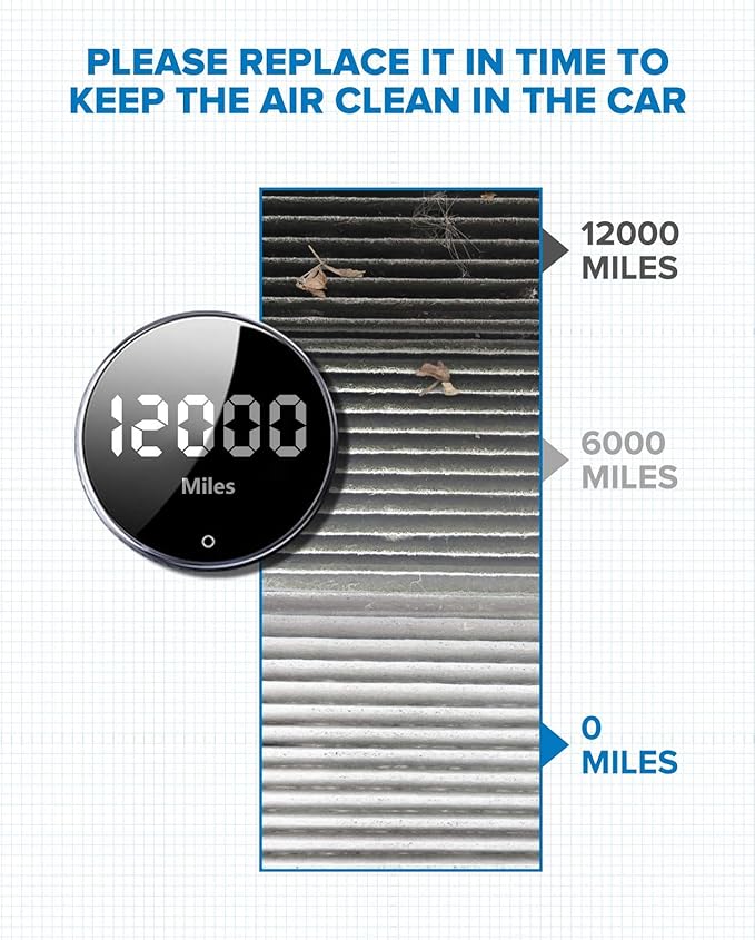 PHILTOP Cabin Air Filter with Activated Carbon, CF10374 Cabin Filter Replacement for Toyota Tacoma (2005-2021)/Dodge Dart (2013-2016)/Pontiac Vibe (2003-2008)